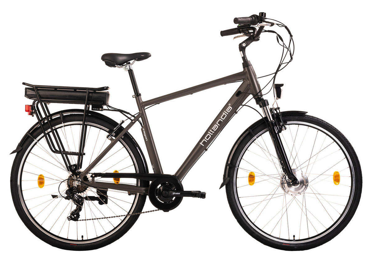 Hollandia City E-Bike Zagon KS187E 28 Zoll Rahmenhöhe 53 cm 6 Gänge anthrazit anthrazit ca. 250 W ca. 36 V ca. 28 Zoll Zagon - anthrazit - Hollandia