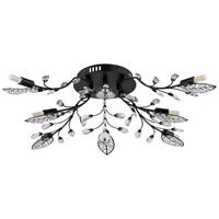 GLOBO Deckenventilator schwarz Metall B/H/L: ca. 65x20x65 cm Deckenleuchte-Janis - schwarz (65,00/65,00/20,00cm) - GLOBO