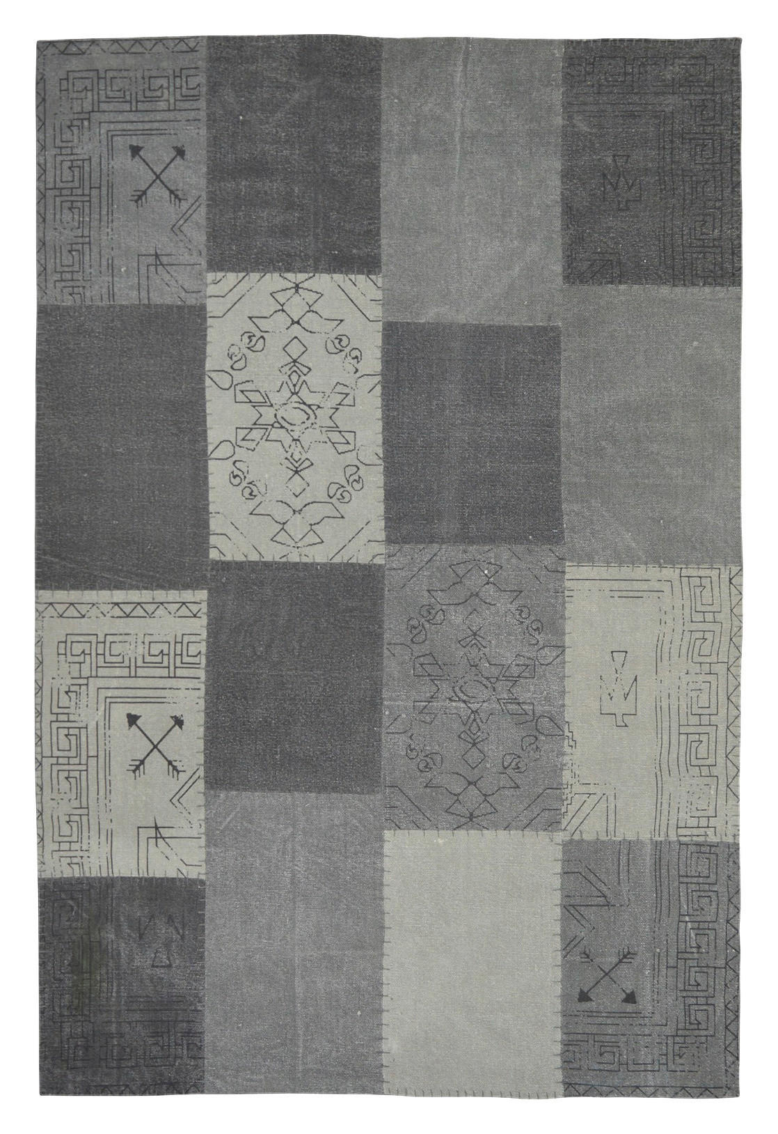Kayoom Kurzflorteppich Lyrical 210 mehrfarbig B/L: ca. 120x170 cm Lyrical 210 - mehrfarbig/grau (120,00/170,00cm) - Kayoom