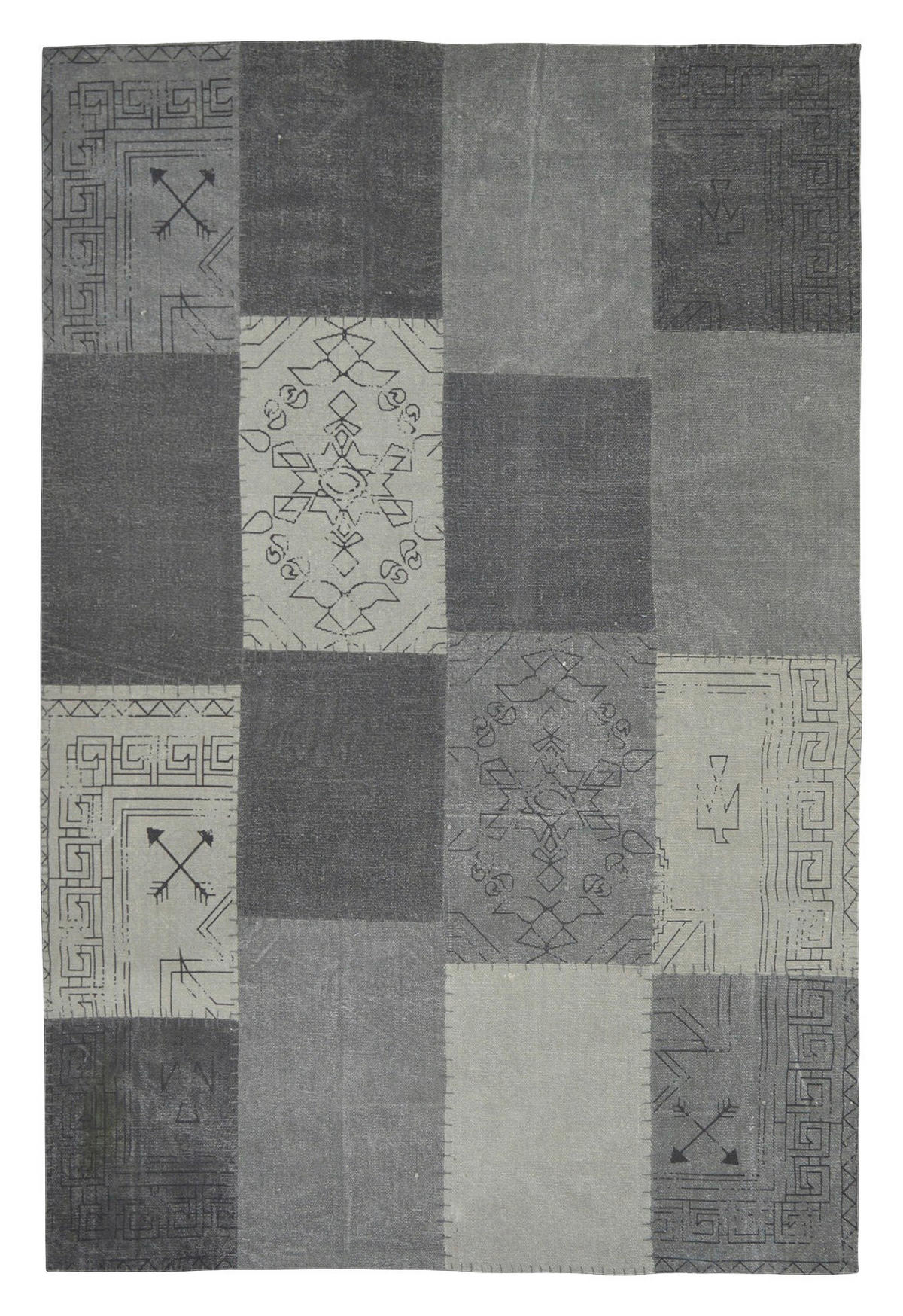 Kayoom Kurzflorteppich Lyrical 210 mehrfarbig B/L: ca. 120x170 cm Lyrical 210 - mehrfarbig/grau (120,00/170,00cm) - Kayoom