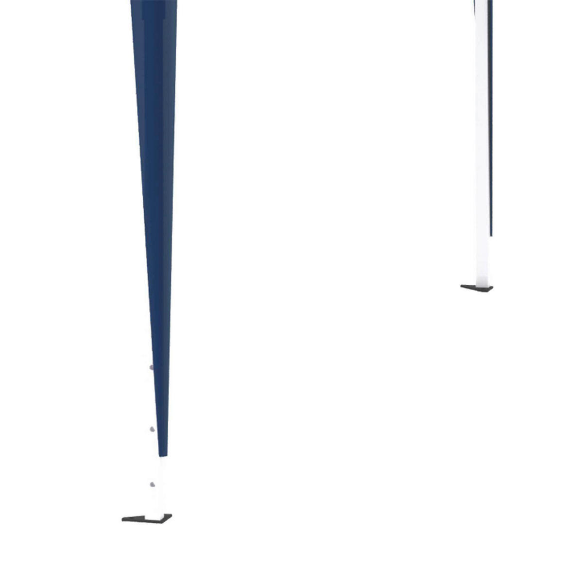 Outsunny Faltpavillon blau Stahl B/H/L: ca. 295x260x295 cm Faltpavillon - blau (295,00/295,00/260,00cm) - Outsunny