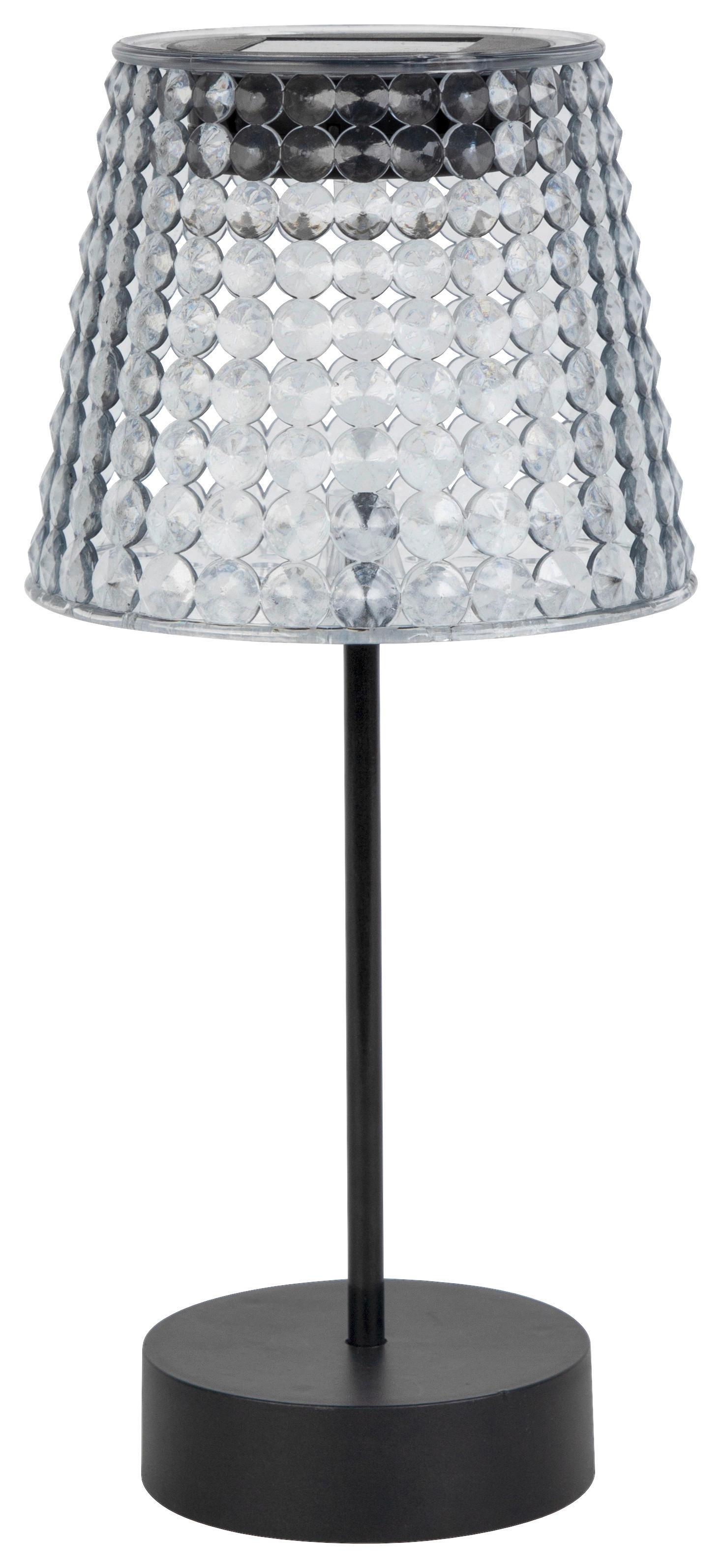 Solarleuchte Solar-Tischleuchte grau - Sensation