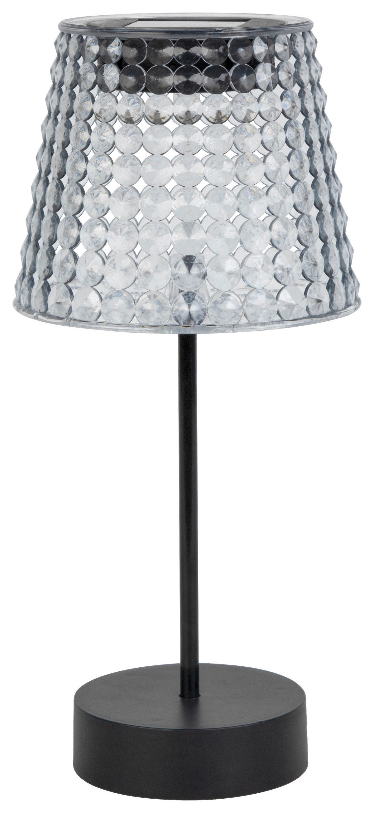 Solarleuchte Solar-Tischleuchte grau - Sensation