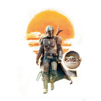 Komar Poster Mandalorian The Child Family Trip Disney B/L: ca. 50x70 cm Mandalorian The Child Family Trip - (50,00/70,00cm) - Komar