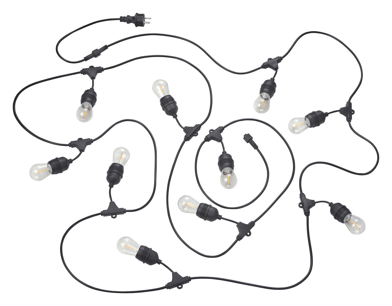 Solarlichterkette mattschwarz B: ca. 65 cm Chain - mattschwarz (65,00cm) - Reality