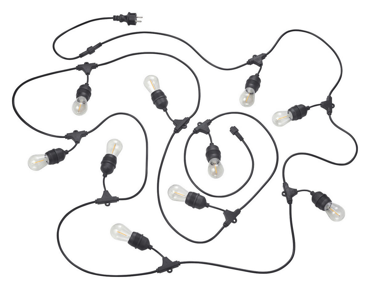 Solarlichterkette mattschwarz B: ca. 65 cm Chain - mattschwarz (65,00cm) - Reality