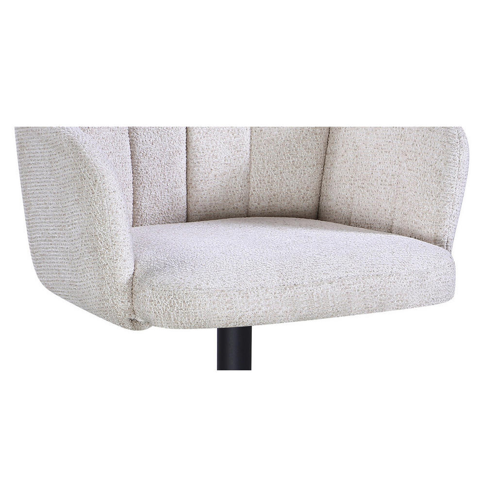 Thumbnail - Armlehnstuhl Dana beige schwarz Webstoff Metall