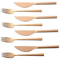 ECHTWERK Besteckset bronze Edelstahl 8 tlg. Pizzabesteckset_8tlg. - bronze (28,00/26,20/2,50cm) - ECHTWERK