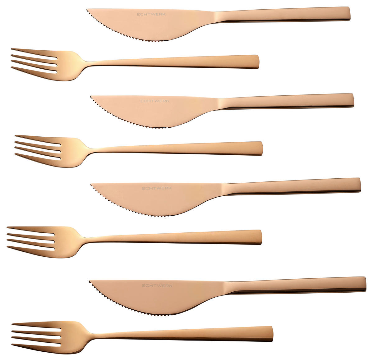 ECHTWERK Besteckset bronze Edelstahl 8 tlg. Pizzabesteckset_8tlg. - bronze (28,00/26,20/2,50cm) - ECHTWERK