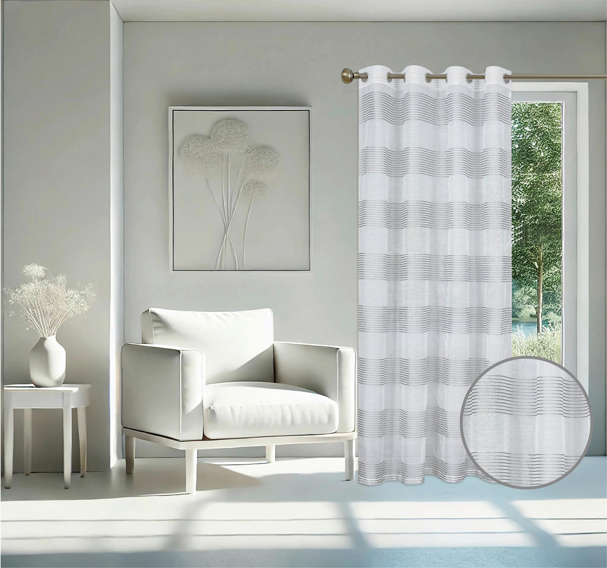 Ösenvorhang Mina anthrazit B/L: ca. 135x245 cm Mina - anthrazit (135,00/245,00cm) - home Topline