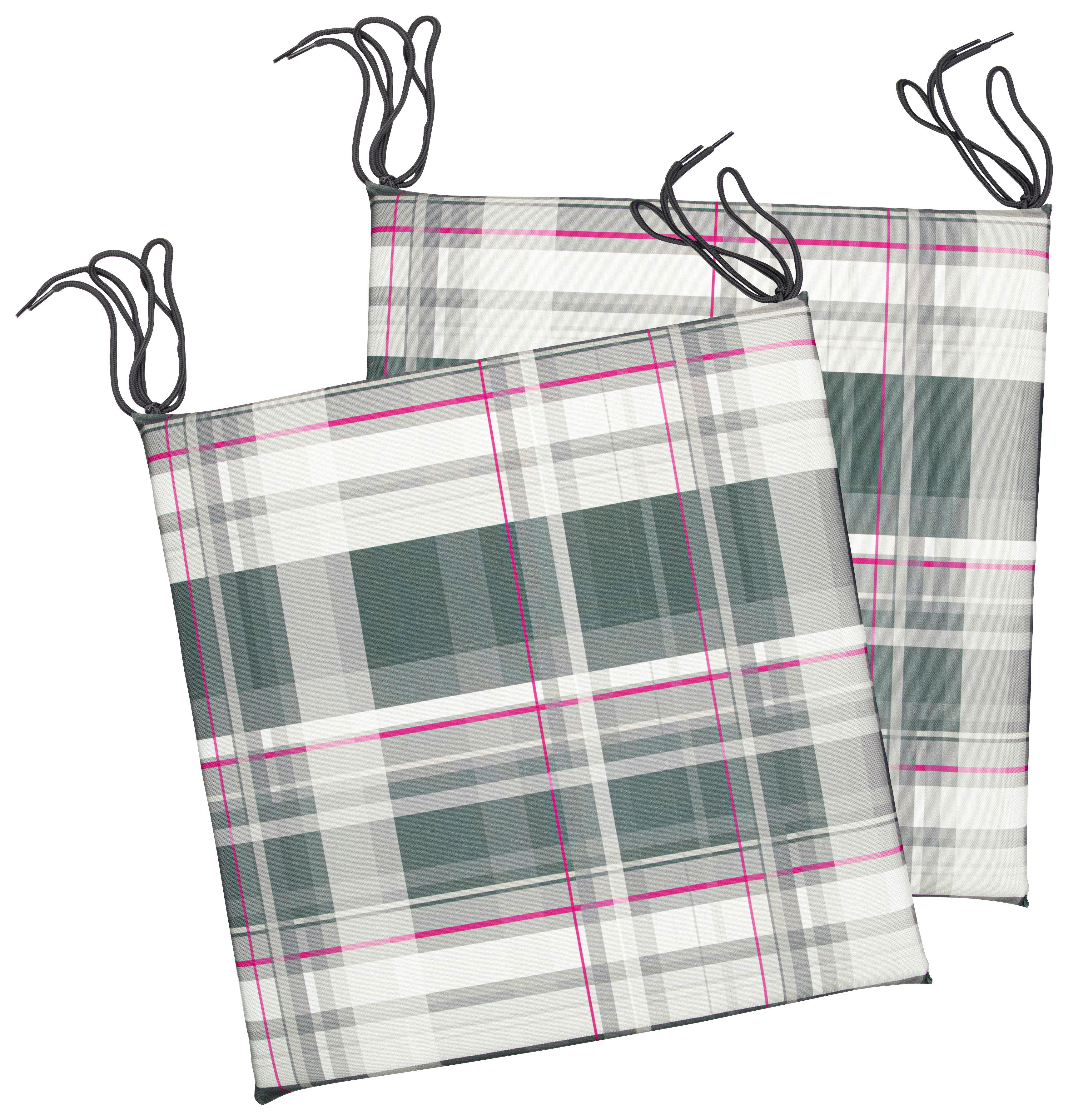 Auflage Mia rosa Polyester B/H/L: ca. 40x4x40 cm Mia - rosa/grau (40,00/40,00/4,00cm)