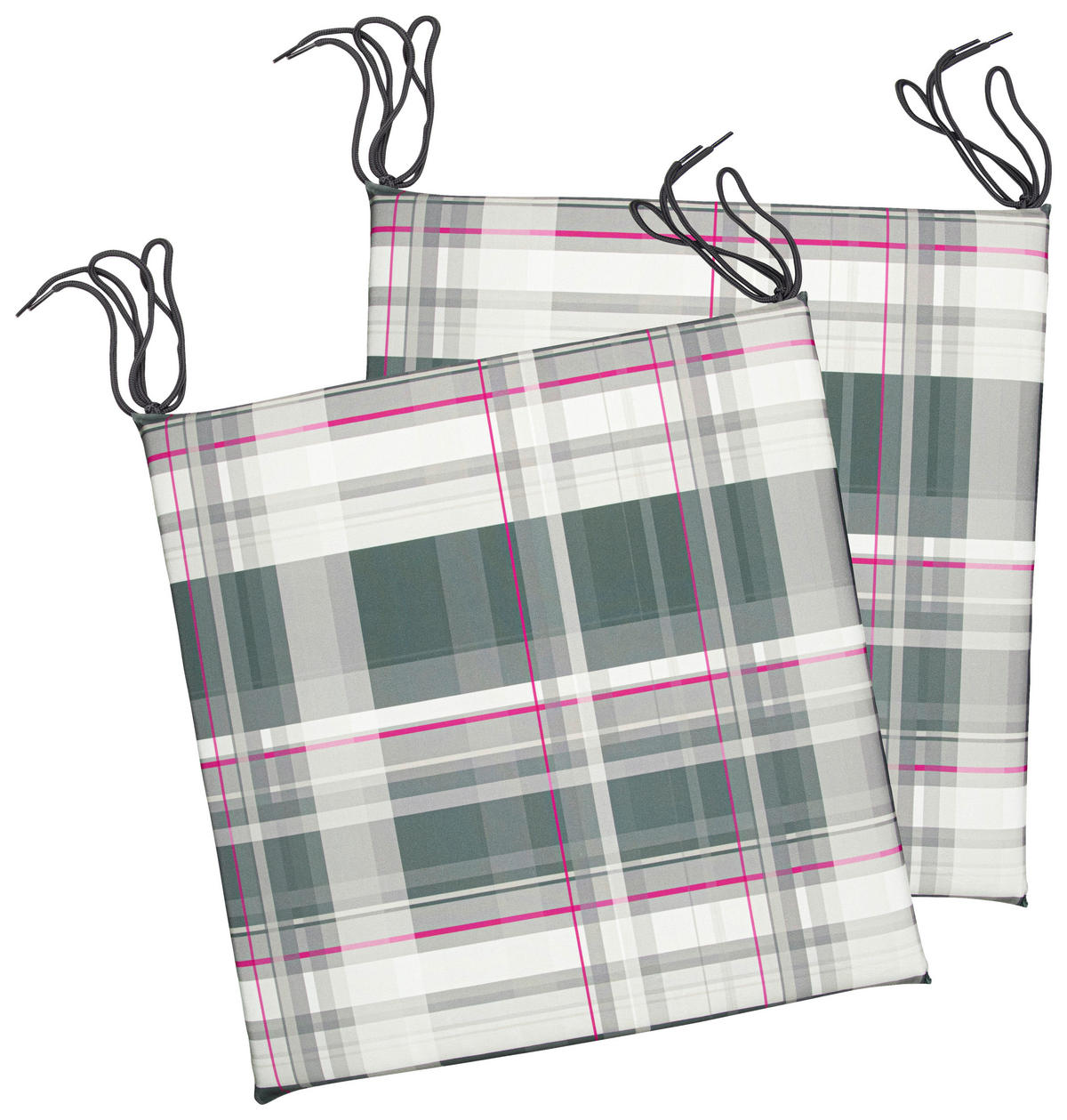 Auflage Mia rosa Polyester B/H/L: ca. 40x4x40 cm Mia - rosa/grau (40,00/40,00/4,00cm)