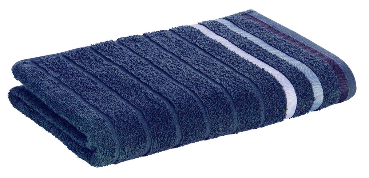Duschtuch Marta Marta - dunkelblau (70,00/140,00cm) - oh cosy