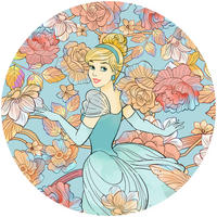 Komar Fototapete Cinderella Pastel Dreams D: ca. 125 cm Cinderella Pastel Dreams - (125,00cm) - Komar