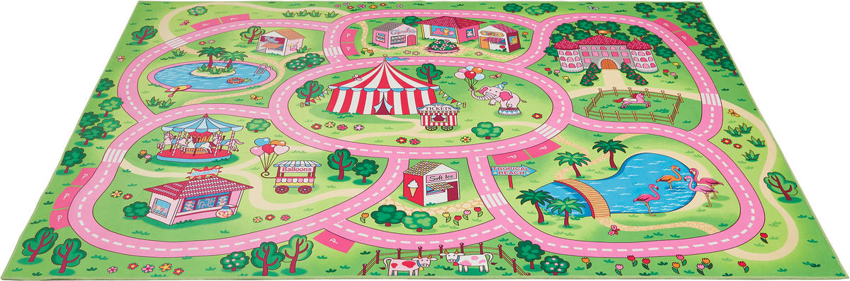 Andiamo Kinderteppich rosa B/L: ca. 140x200 cm Teppich_Wonderland 140x200cm multi - rosa (140,00/200,00cm) - Andiamo