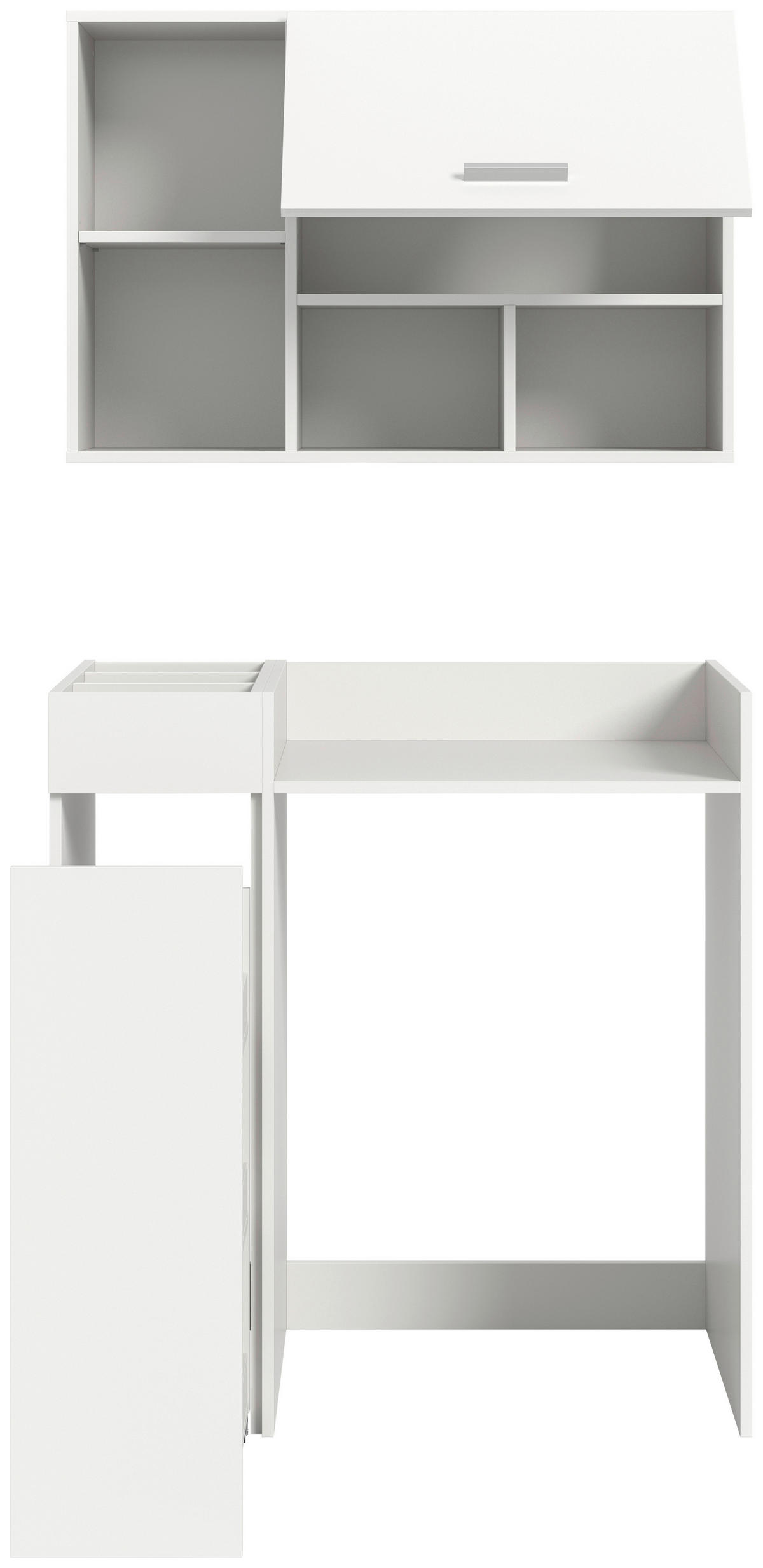 Waschmaschinenumbauschrank Free weiß B/H/T: ca. 95x195x60 cm Free - weiß (95,00/195,00/60,00cm) - xonox.home
