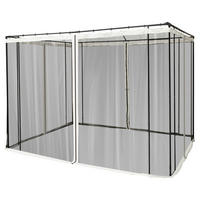 Outsunny Moskitonetz beige B/L: ca. 207x302 cm Moskitonetz - beige/schwarz (207,00/302,00cm) - Outsunny