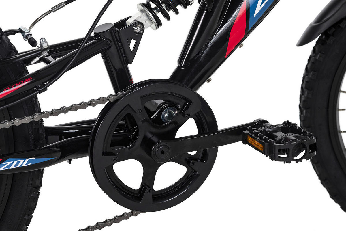 KS-Cycling Kinderrad Zodiac 668K  20 Zoll Rahmenhöhe 31 cm 6 Gänge schwarz schwarz ca. 20 Zoll Zodiac - rot/schwarz - KS-Cycling