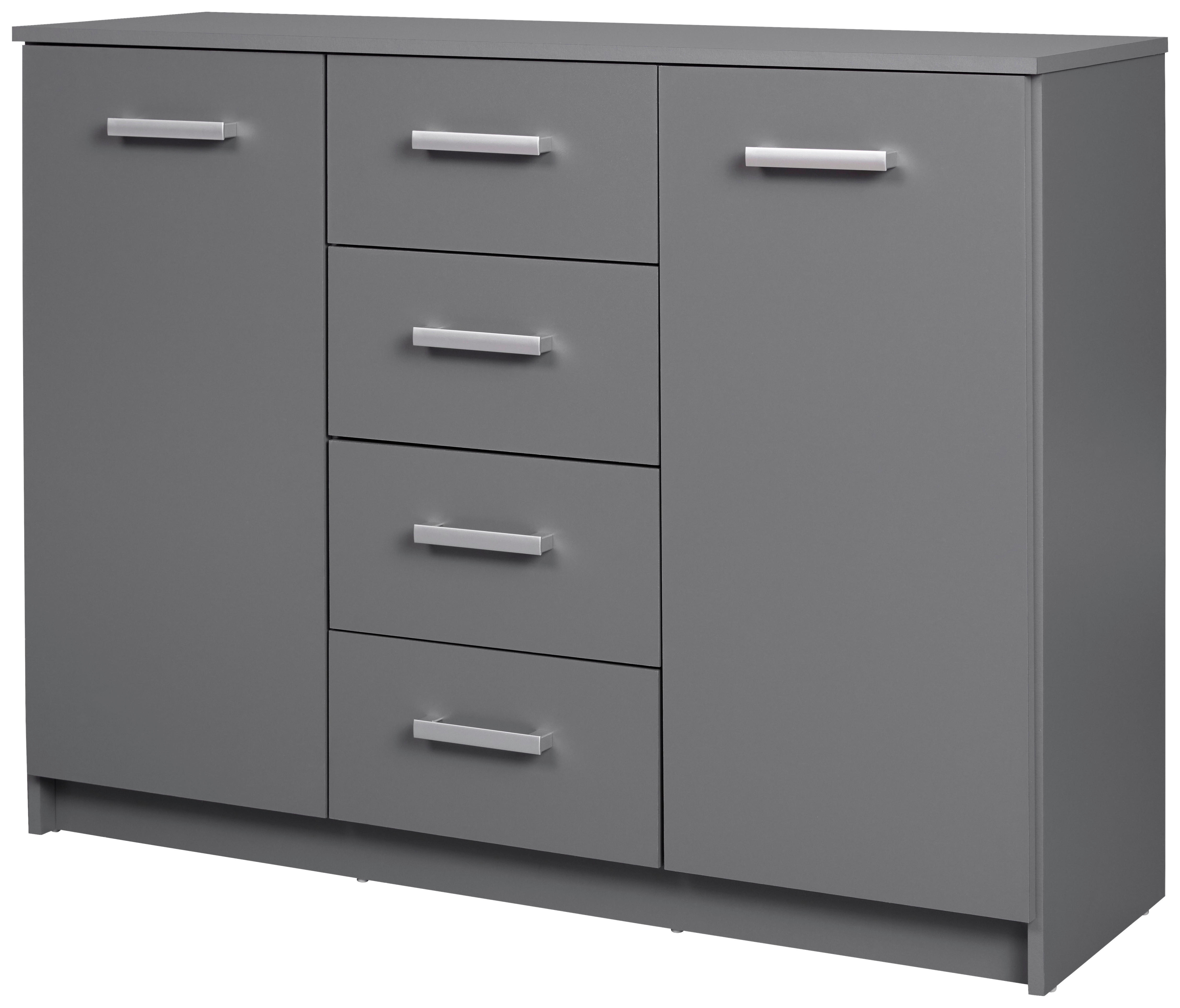 Kommode Elenzio Graphit B/H/T: ca. 119,2x91,5x40 cm Elenzio - Graphit (119,20/91,50/40,00cm) - Inter Link