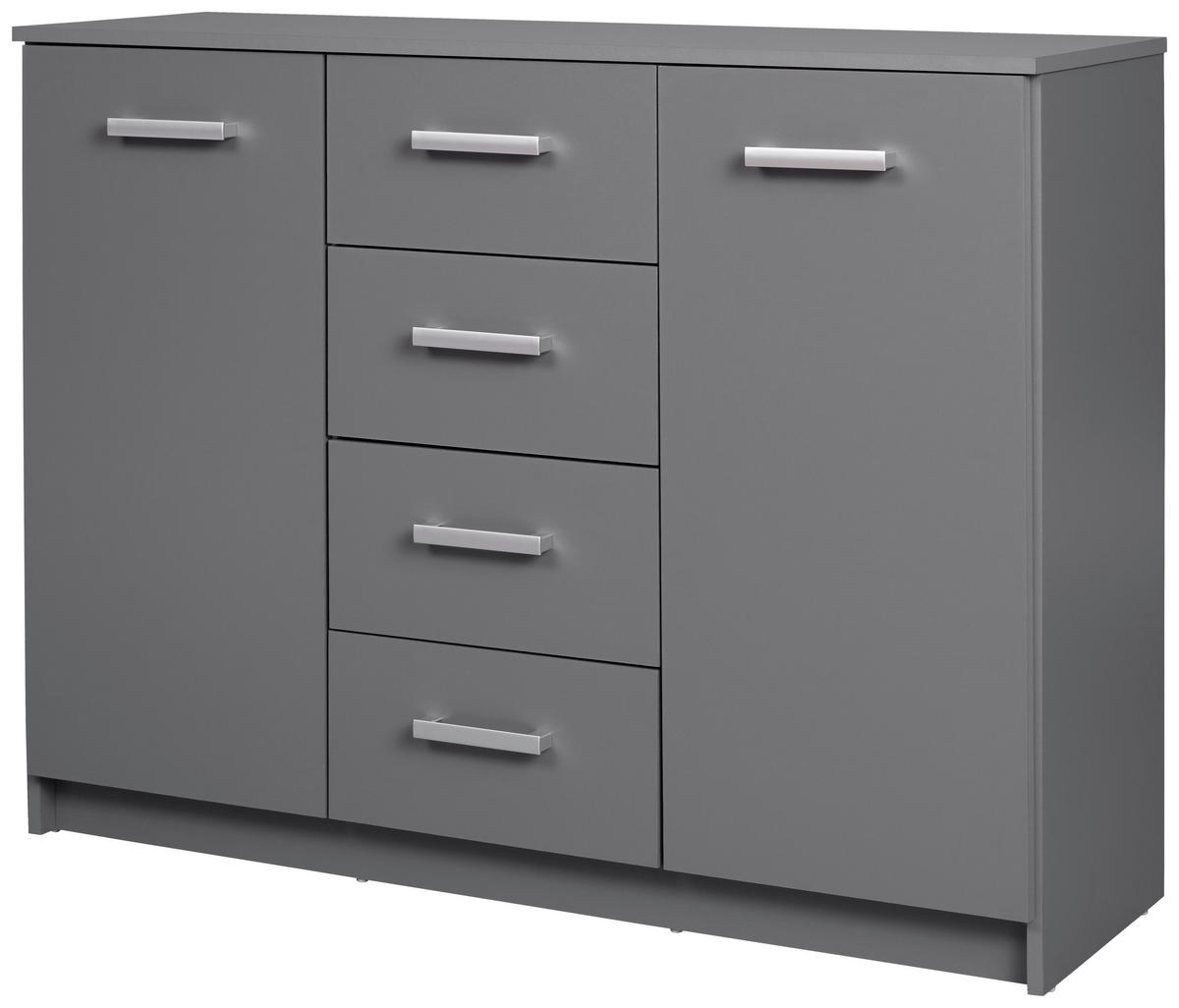 Kommode Elenzio Graphit B/H/T: ca. 119,2x91,5x40 cm Elenzio - Graphit (119,20/91,50/40,00cm) - Inter Link