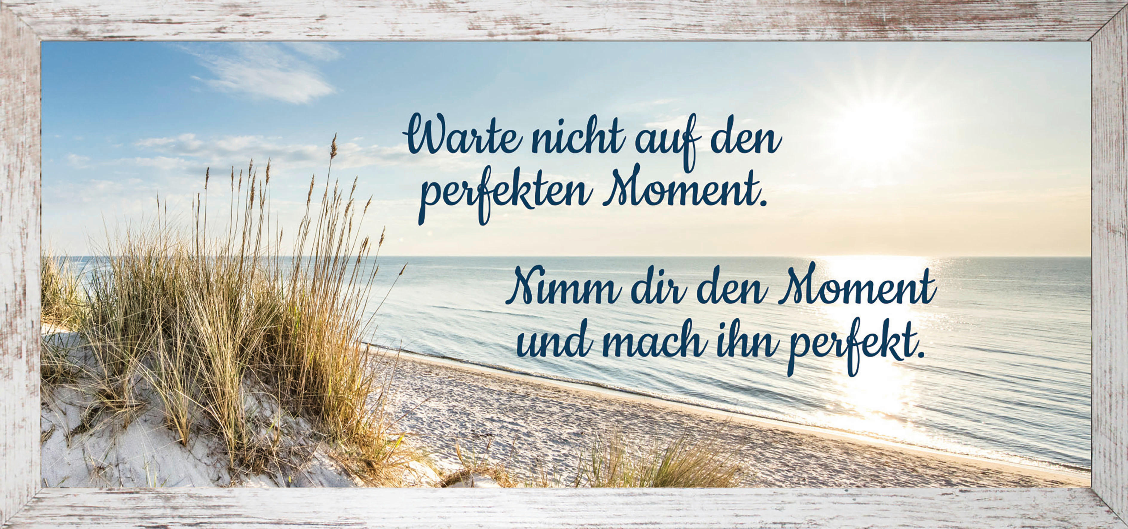 Keilrahmenbild Spruch B/H: ca. 49x23 cm