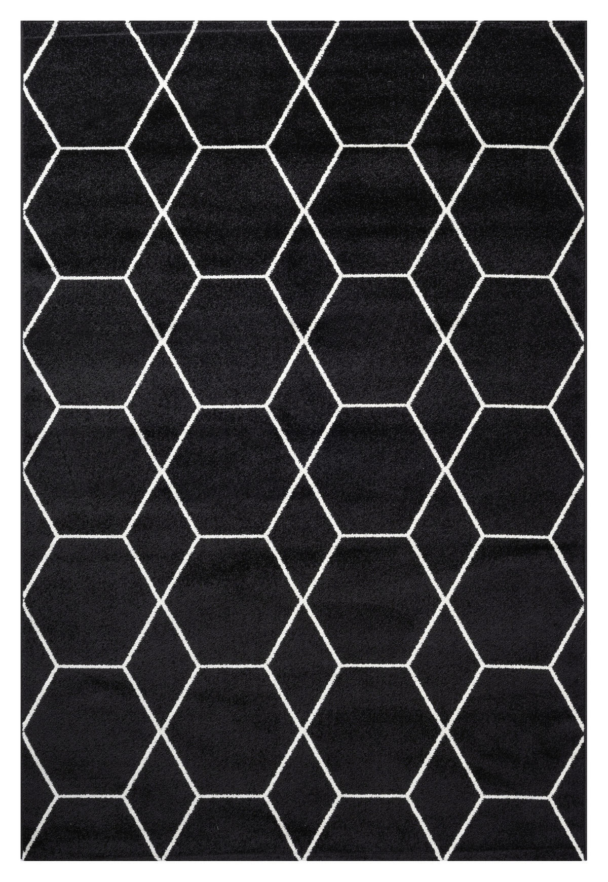 Sanat Teppich Trellis schwarz B/L: ca. 160x230 cm Trellis - schwarz (160,00/230,00cm) - Sanat