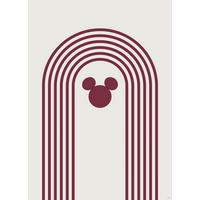 Komar Poster Minimal Mickey Disney B/L: ca. 50x70 cm Minimal Mickey - (50,00/70,00cm) - Komar