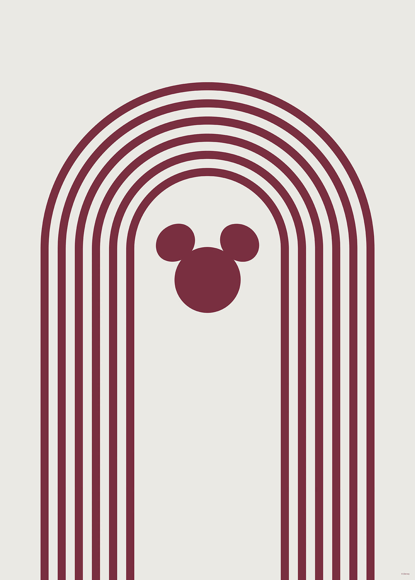 Komar Poster Minimal Mickey Disney B/L: ca. 50x70 cm