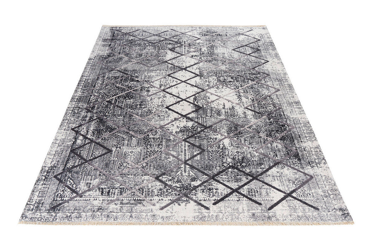 Obsession Teppich My Valencia grau B/L: ca. 115x170 cm My Valencia - grau (115,00/170,00cm) - Obsession