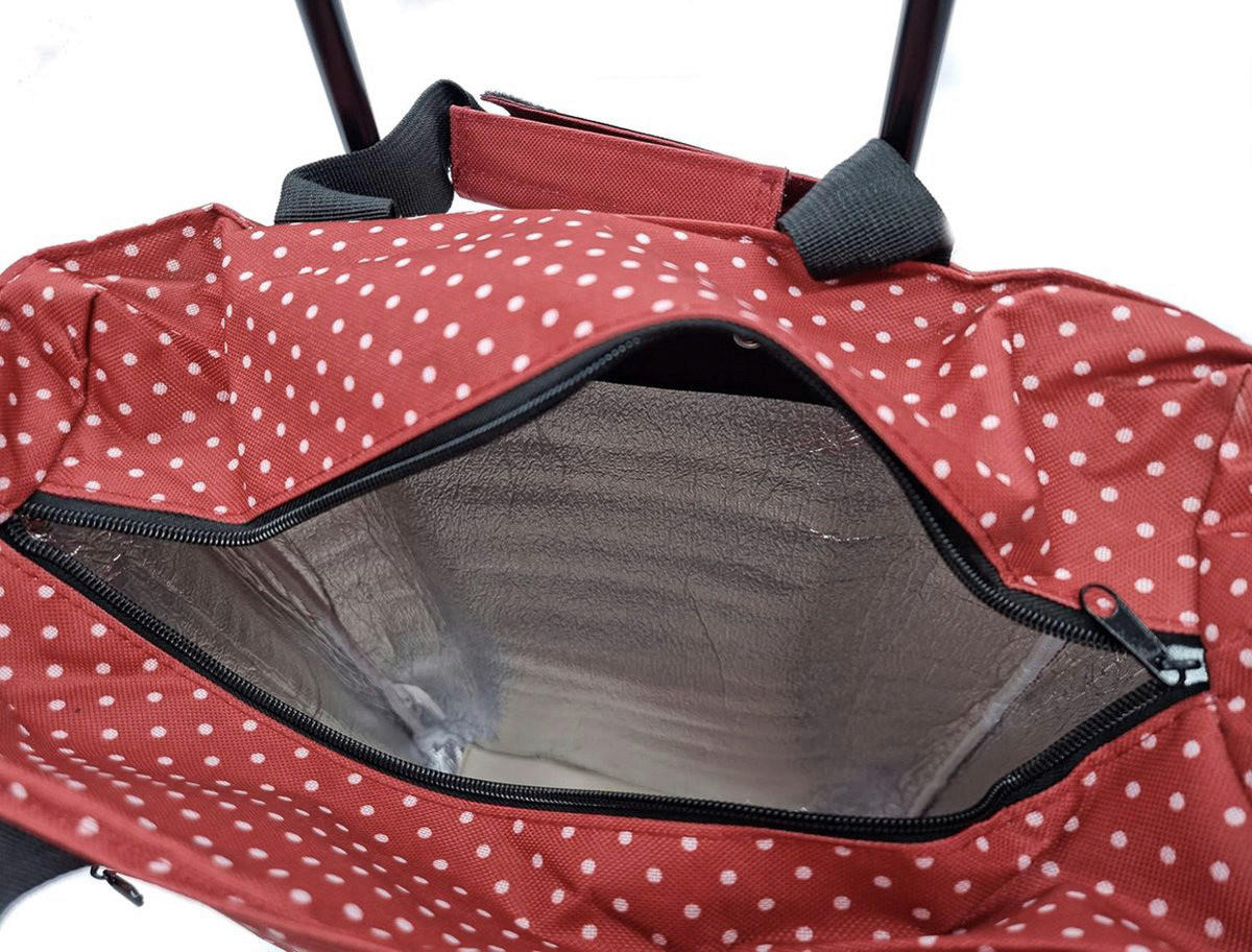 Einkaufstrolley rot Polyester B/H/L: ca. 54x30x3,5 cm Einkaufstrolley 46l - rot (3,50/54,00/30,00cm)