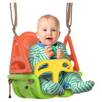Outsunny Schaukel orange B/H/L: ca. 34x48x180 cm Kinderschaukel - orange/gelb (180,00/34,00/48,00cm) - Outsunny
