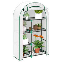 Outsunny Gewächshaus Gewächshaus - weiß (100,00/45,00/160,00cm) - Outsunny