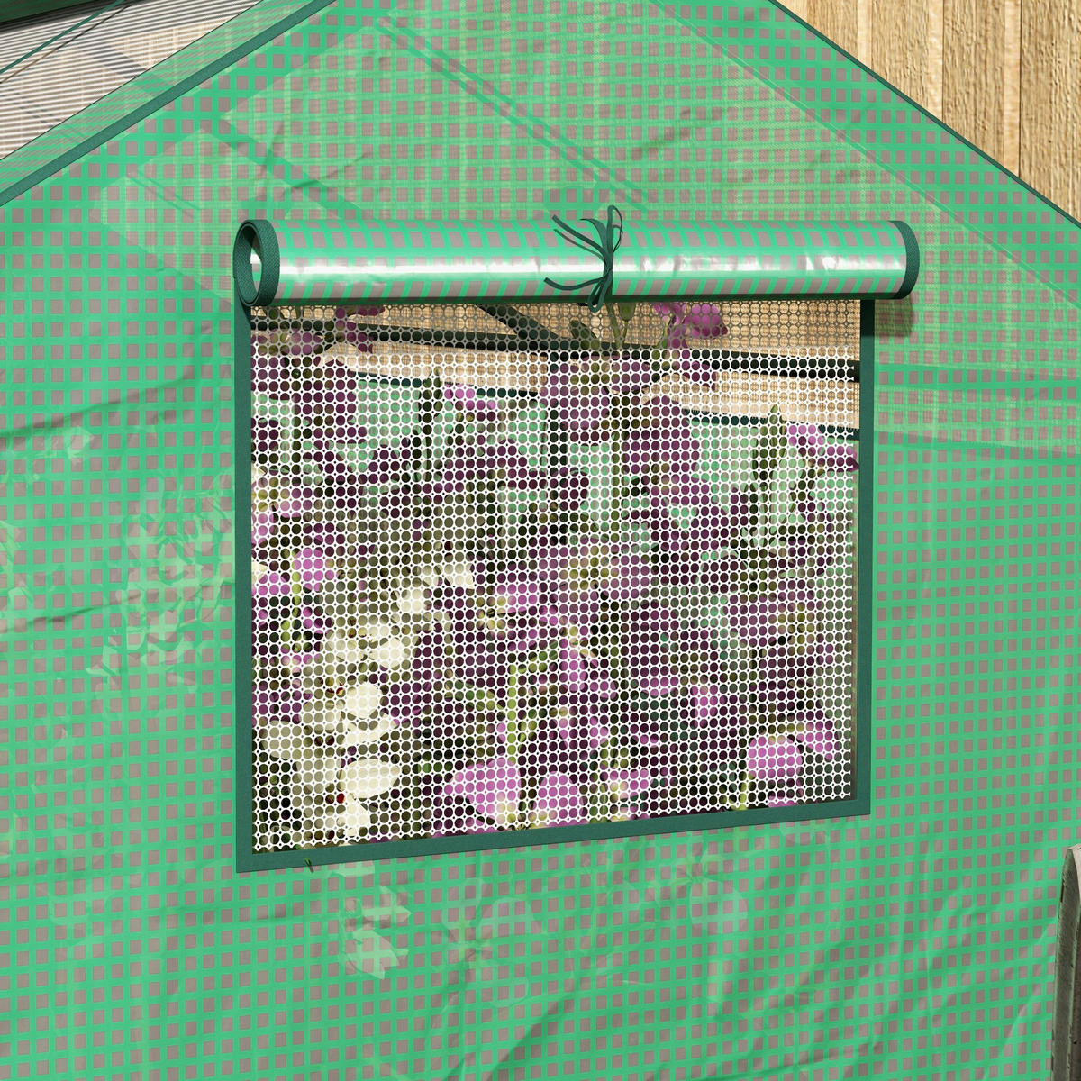 Outsunny Gewächshaus B/H/L: ca. 92x180x92 cm Gewächshaus - grün (92,00/92,00/180,00cm) - Outsunny