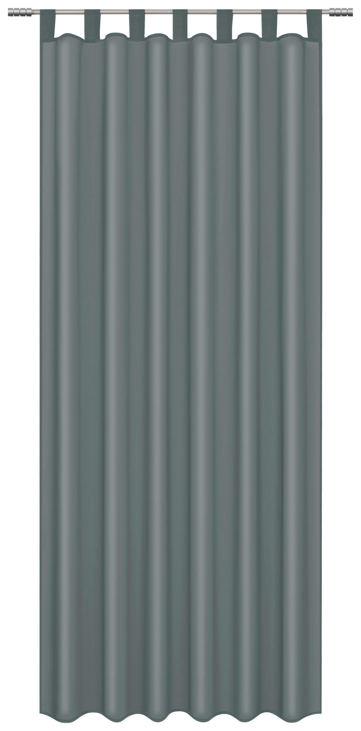 Schlaufenvorhang Silk anthrazit B/L: ca. 140x225 cm Silk - anthrazit (140,00/225,00cm) - ACUS design collection