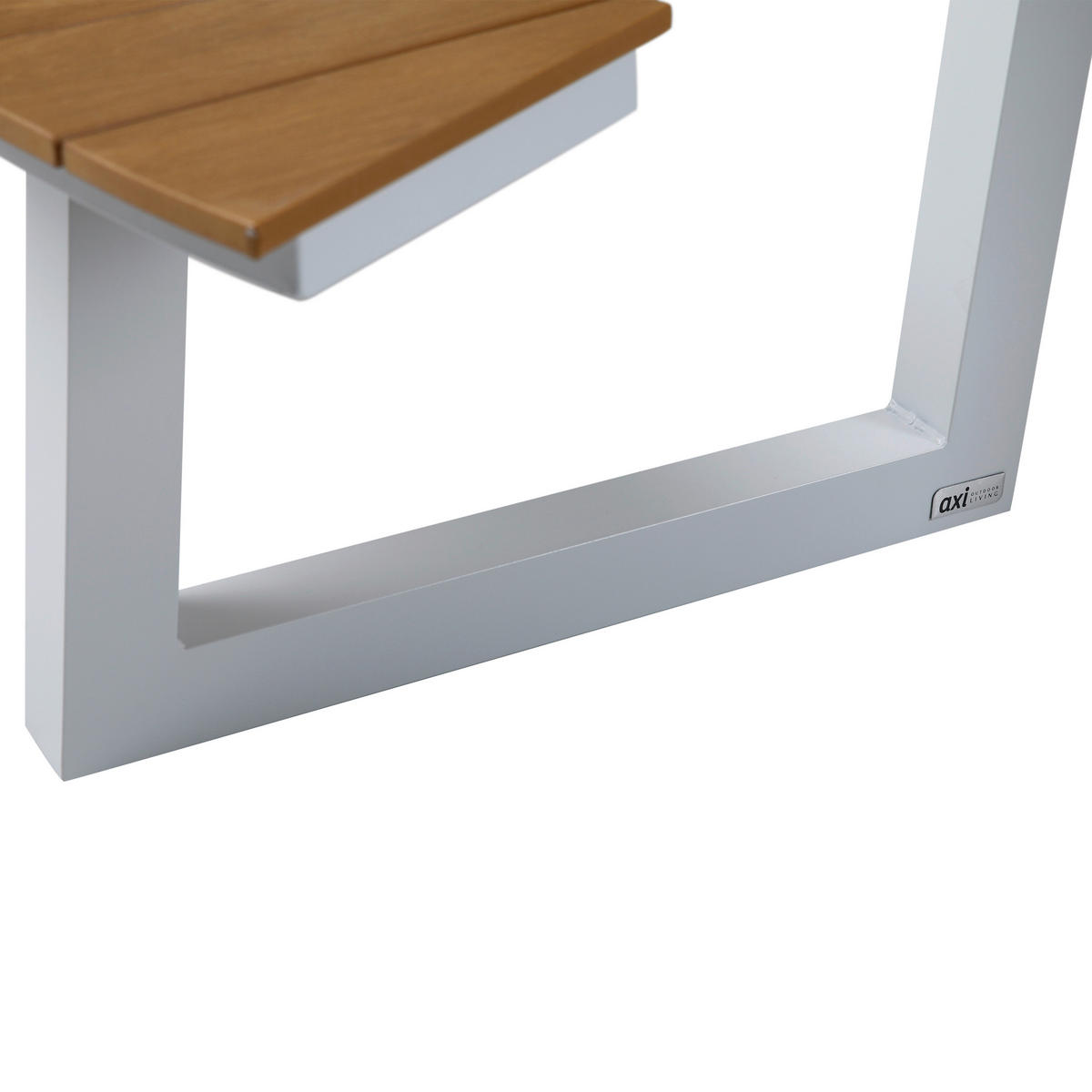 AXI Outdoor Living Picknicktisch Taco weiß Kunststoff B/H/L: ca. 239x75x239 cm Taco - braun/weiß (239,00/239,00/75,00cm) - AXI Outdoor Living