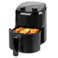 Emerio Heißluftfritteuse AF-130646 schwarz Kunststoff H/D: ca. 26x23 cm ca. 2,2 l Heißluftfritteuse AF-130646 - schwarz (23,00/26,00cm) - Emerio