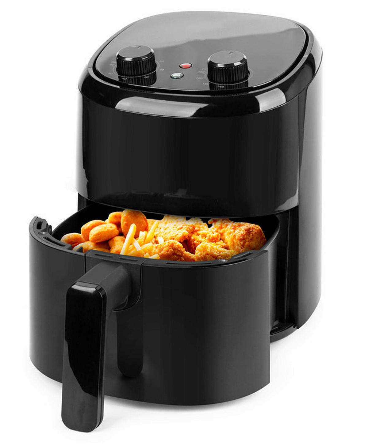 Emerio Heißluftfritteuse AF-130646 schwarz Kunststoff H/D: ca. 26x23 cm ca. 2,2 l Heißluftfritteuse AF-130646 - schwarz (23,00/26,00cm) - Emerio