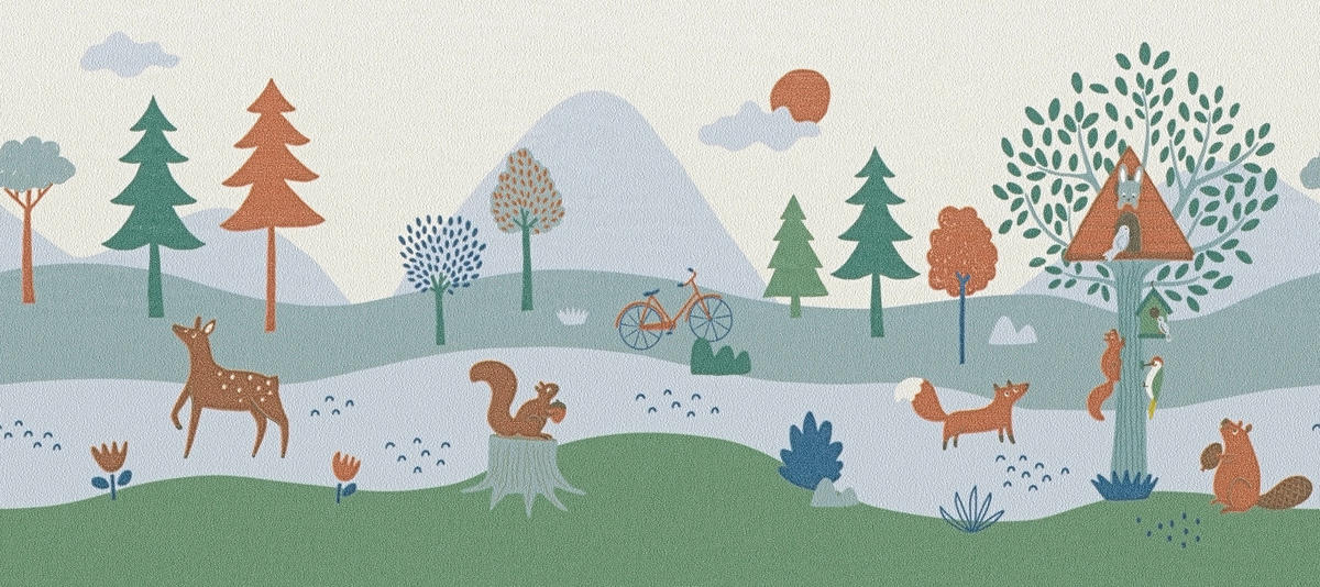 A.S.Création Bordüre blau grau grün B/H/D: ca. 18x500x6,8 cm Bordüre_selbstklebend - blau/grün (6,80/500,00cm) - A.S.Creation