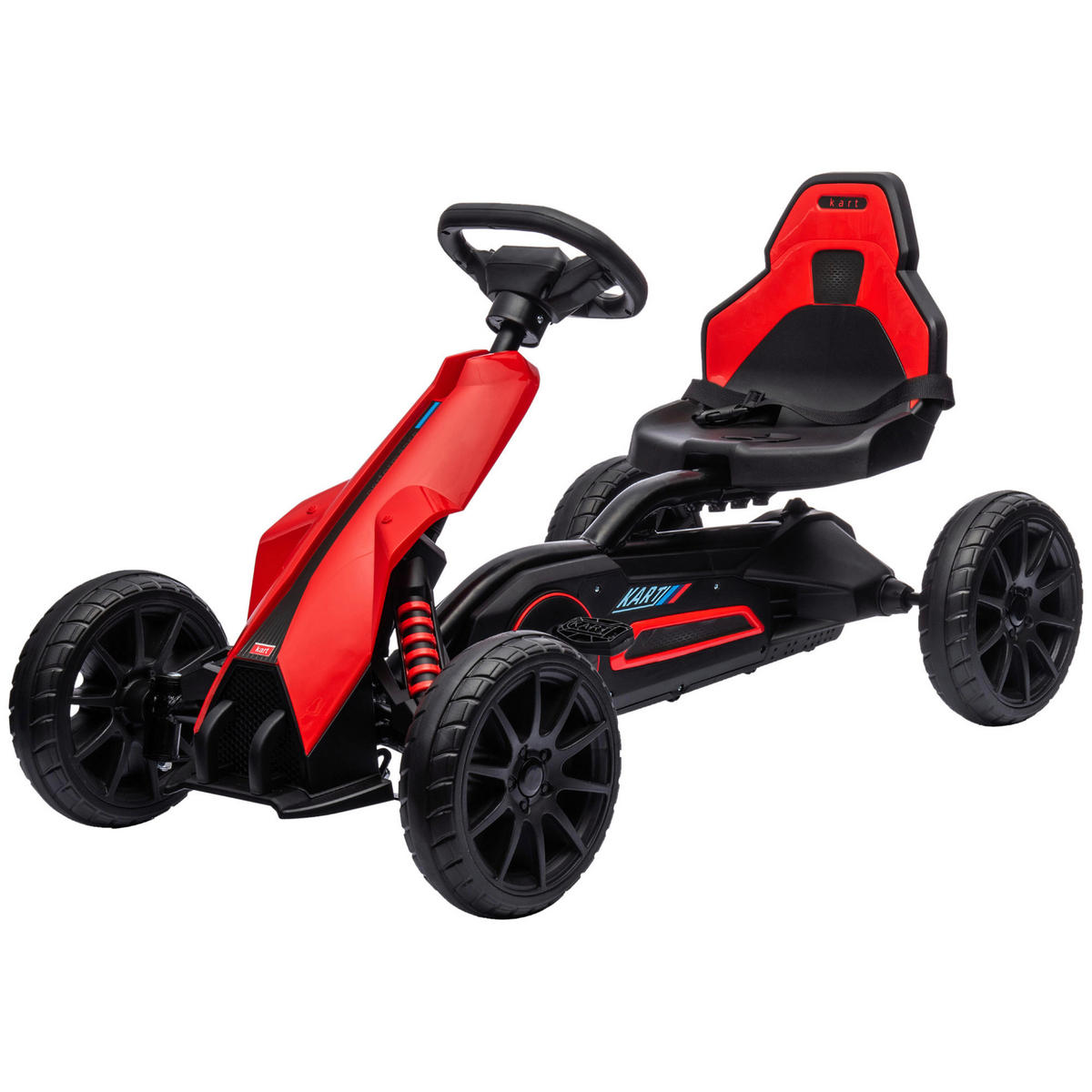 HOMCOM Go Kart rot B/H/L: ca. 58x58,5x100 cm Go Kart - rot (100,00/58,00/58,50cm) - HOMCOM