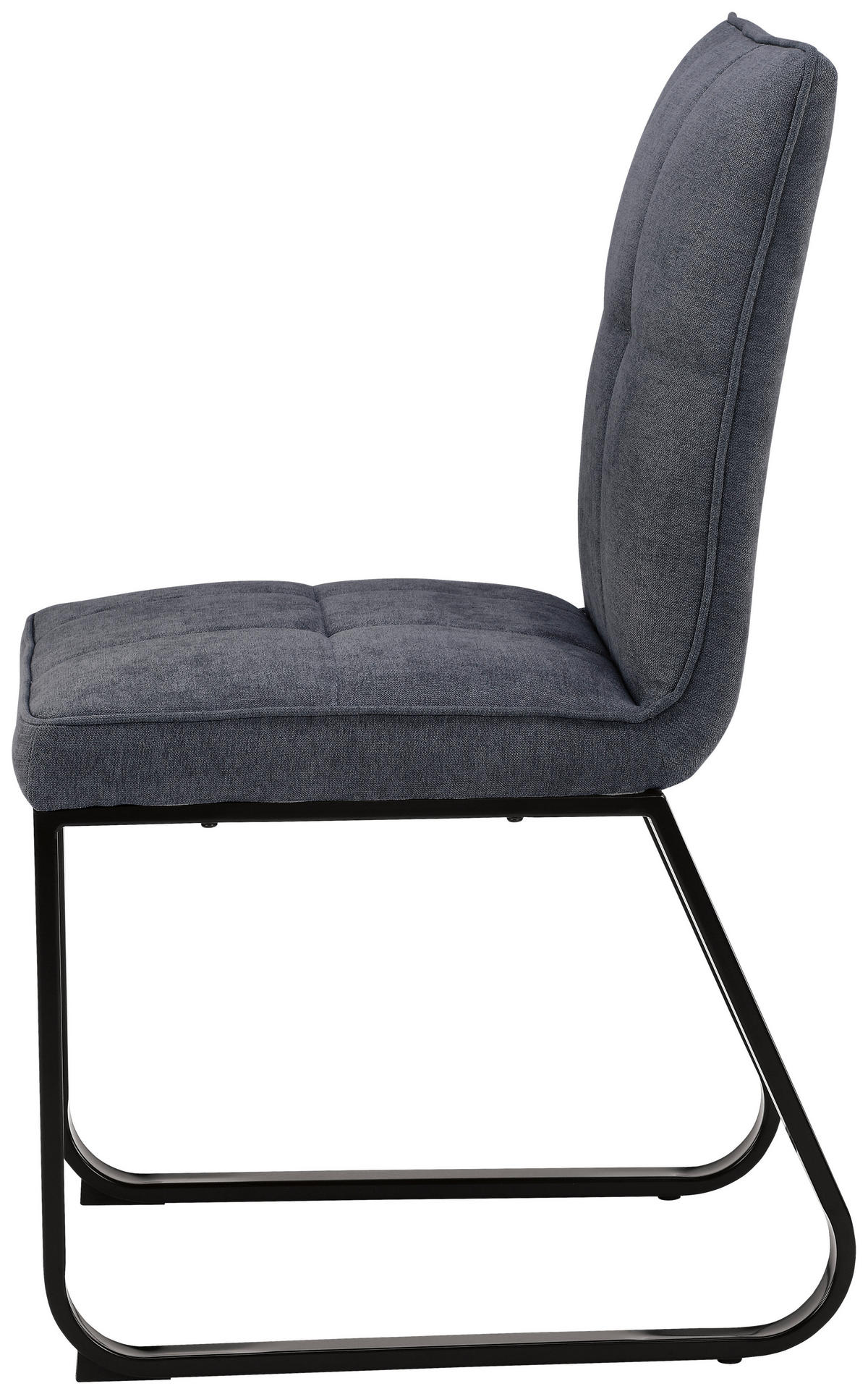 Stuhl TALEA  2er-Set dunkelgrau schwarz Webstoff Metall B/H/T: ca. 46x86x55 cm TALEA  2er-Set - schwarz/dunkelgrau (46,00/86,00/55,00cm) - byLIVING
