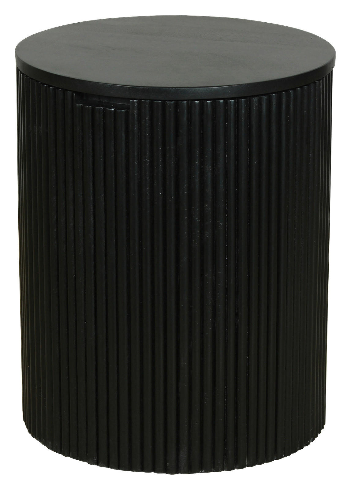 Beistelltisch OWEN schwarz Mango H/D: ca. 50x40 cm OWEN - schwarz (40,00/50,00cm) - byLIVING