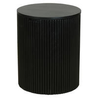 Beistelltisch OWEN schwarz Mango H/D: ca. 50x40 cm OWEN - schwarz (40,00/50,00cm) - byLIVING