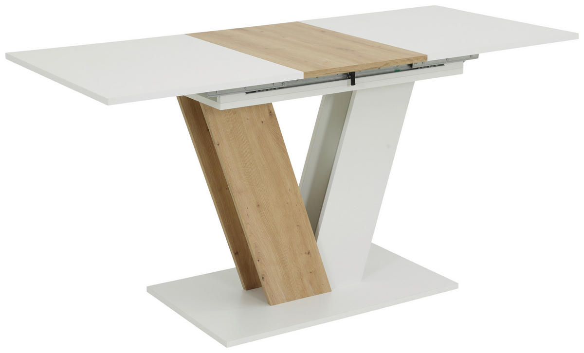 Esstisch Siena weiß Eiche B/H/T: ca. 150x76x70 cm Siena - Eiche/weiß (150,00/76,00/70,00cm) - Hela