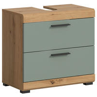 Waschbeckenunterschrank Scout Eiche Artisan Nachbildung salbei Nachbildung B/H/T: ca. 60x56x37 cm Scout - Eiche/salbei (60,00/56,00/37,00cm) - xonox.home