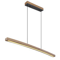 GLOBO LED-Pendelleuchte Opal Graphit Kunststoff Metall B/H/T: ca. 7x120x100 cm DORO - Graphit/Opal (7,00/120,00/100,00cm) - GLOBO