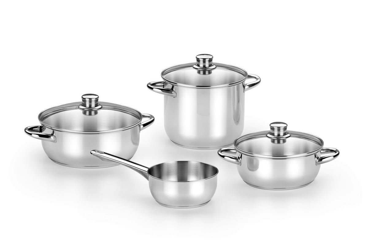 Monix Topfset Optima silber Edelstahl 4 tlg. Optima - silber - Monix