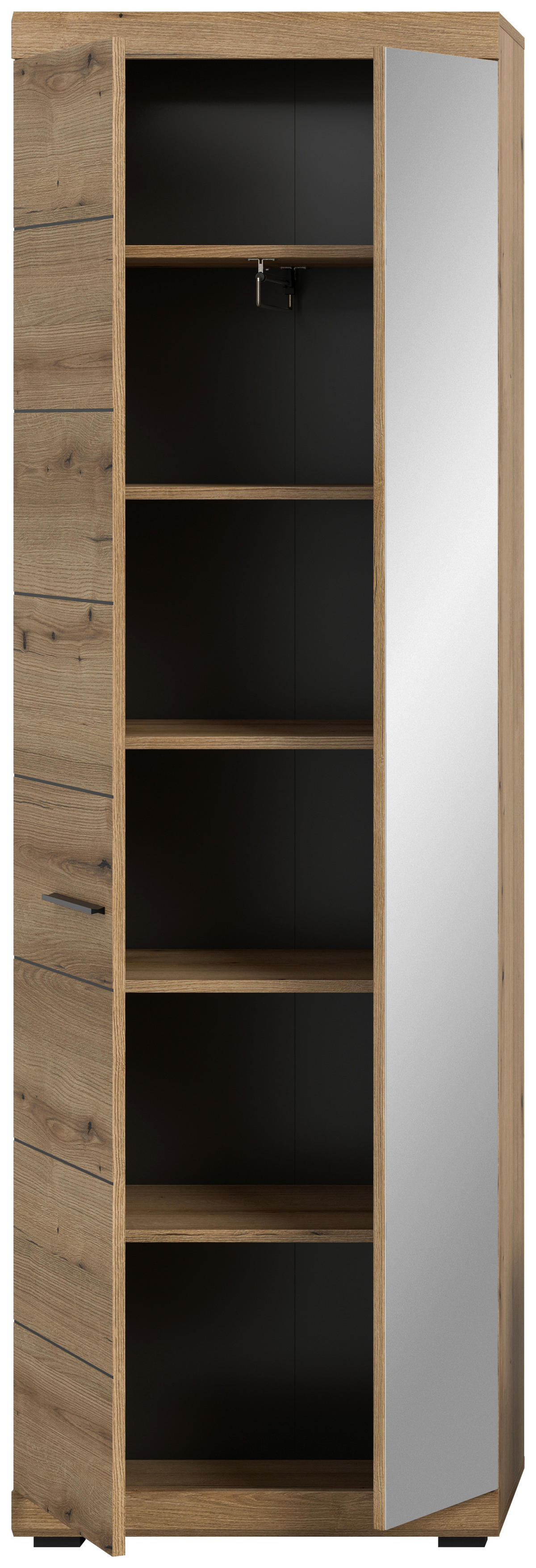 Garderobenschrank SCOUT Evoke Oak Nachbildung B/H/T: ca. 62x197x37 cm SCOUT - (62,00/197,00/37,00cm) - xonox.home