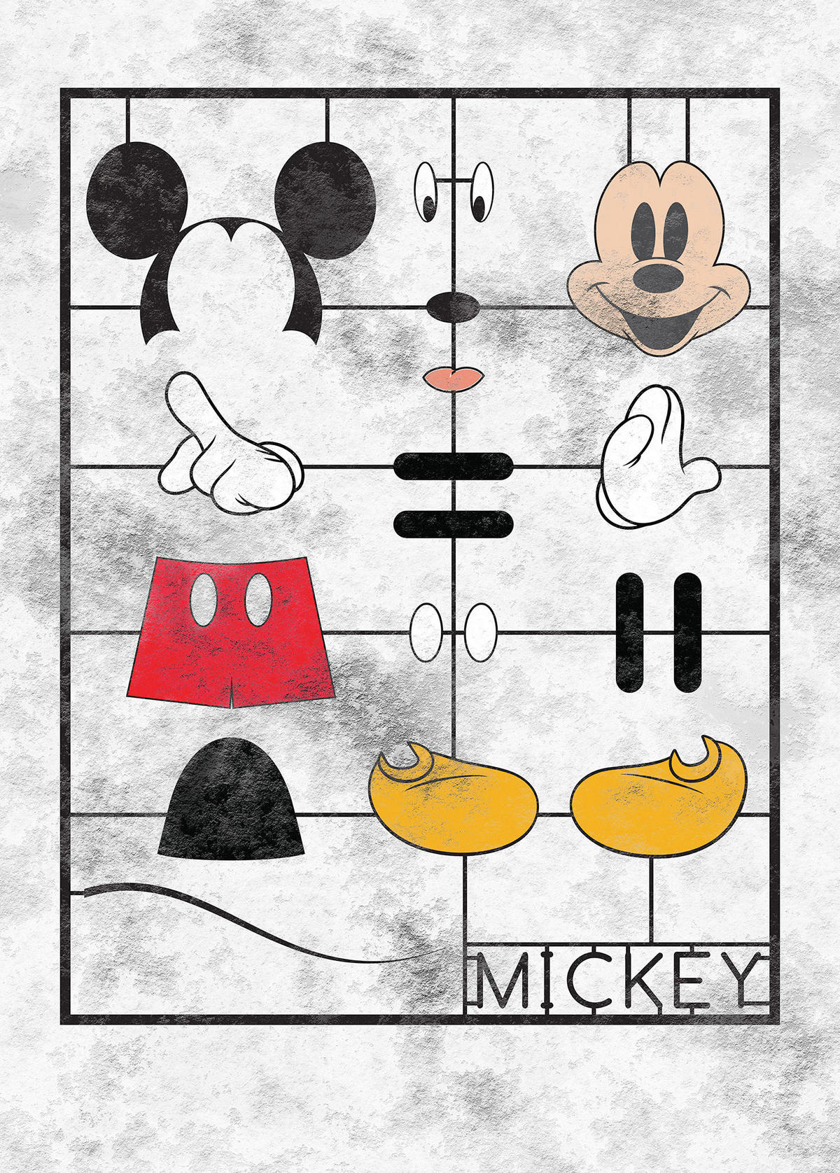 Komar Fototapete Mickey Kit IADX4-053 Mickey Kit IADX4-053 - Komar