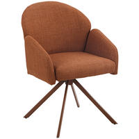 Drehstuhl Holly Kupfer Microfaser Webstoff B/H/T: ca. 57x84x61 cm Holly - Kupfer (57,00/84,00/61,00cm)