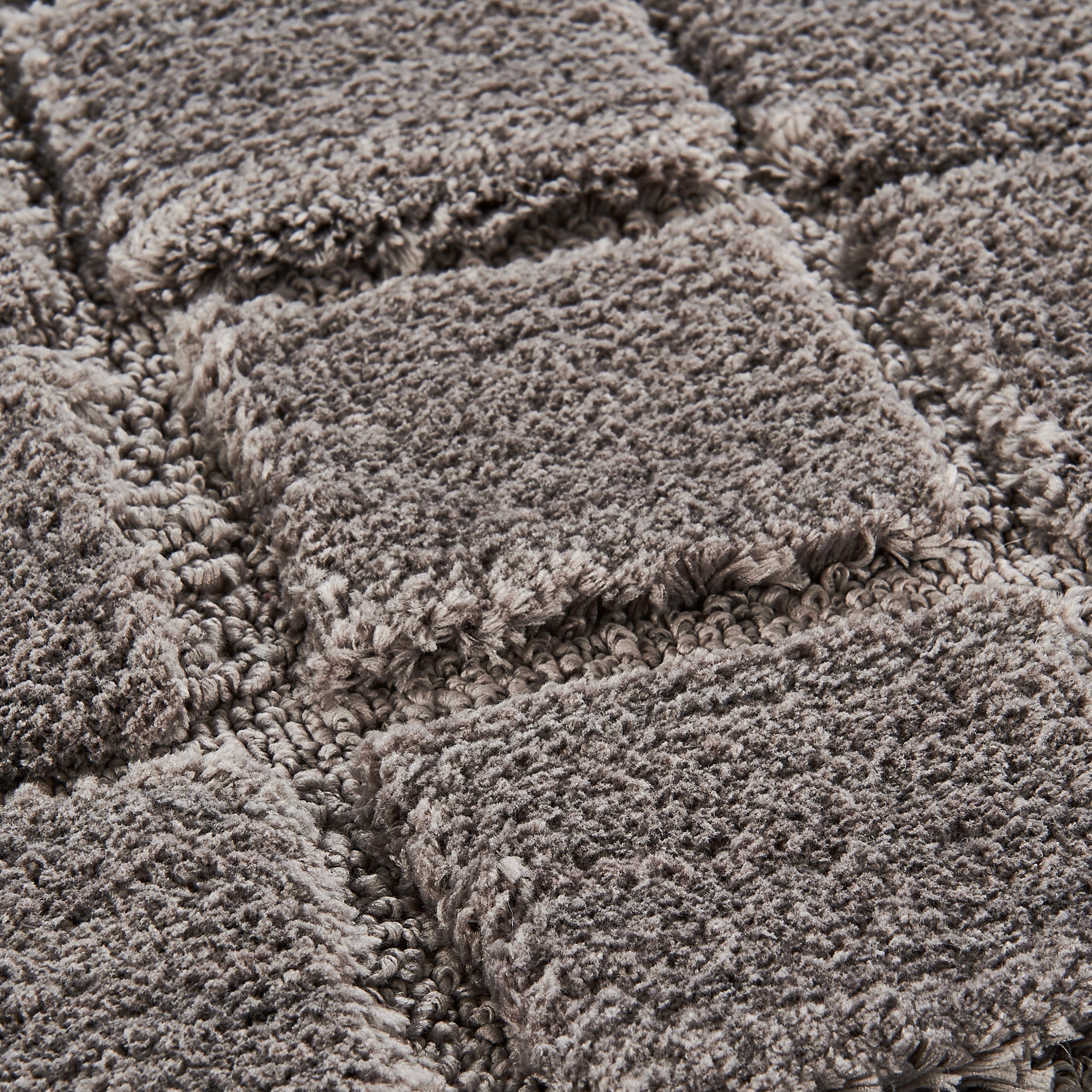Badematte Badematte_Paul 60x90cm Karo anthr. - anthrazit (60,00/90,00cm) - Tuffi